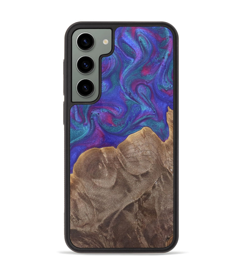 Galaxy S23 Plus Wood Phone Case - Daisy (Purple, 758539)