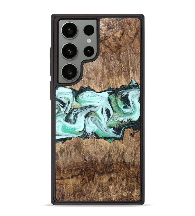 Galaxy S23 Ultra Wood Phone Case - Kinley (Green, 758614)