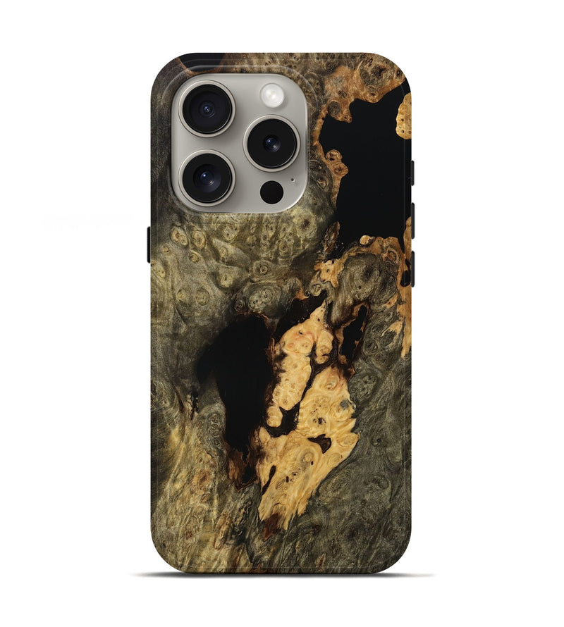 iPhone 16 Pro Wood Live Edge Phone Case - Early (Wood Burl, 758636)