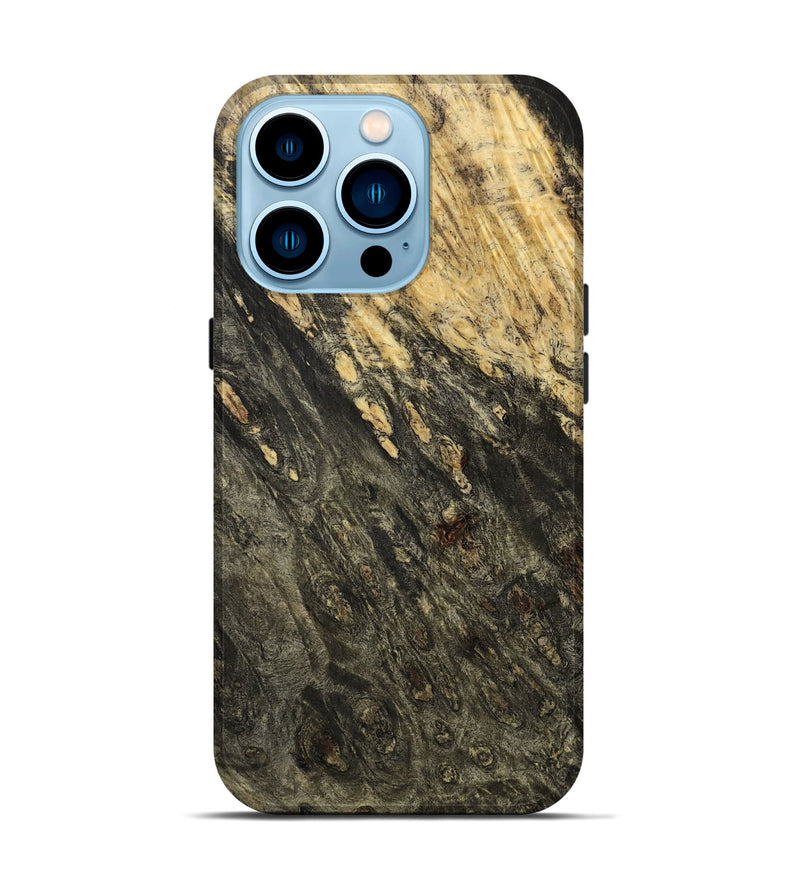 iPhone 14 Pro Wood Live Edge Phone Case - Noelia (Wood Burl, 758642)