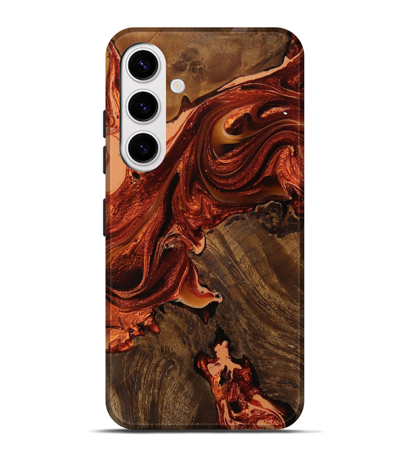 Galaxy S25 Plus Wood Live Edge Phone Case - Nigel (Red, 758653)