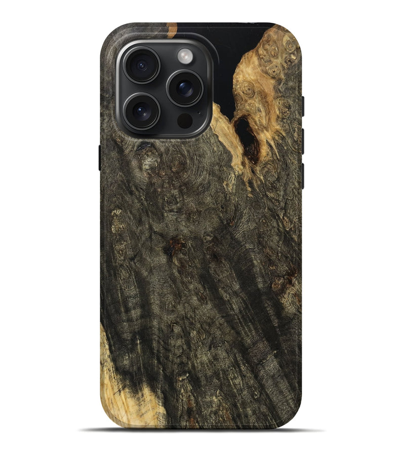 iPhone 16 Pro Max Wood Live Edge Phone Case - Elmo (Wood Burl, 758668)