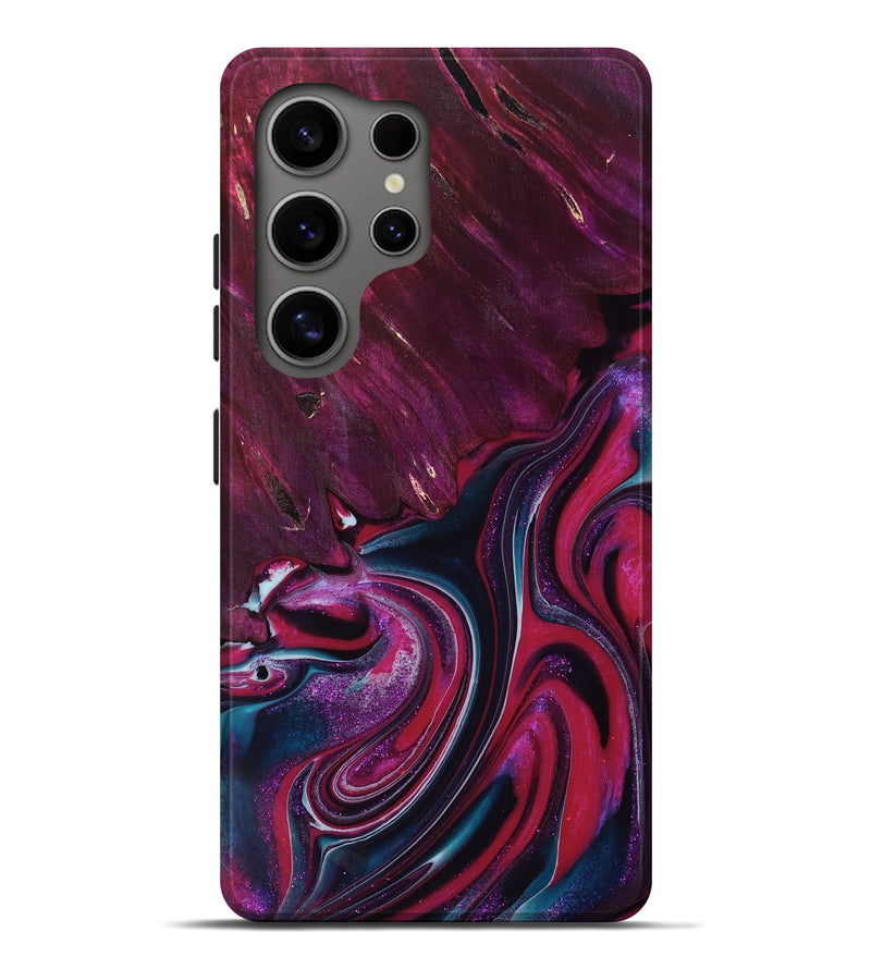 Galaxy S25 Ultra Wood Live Edge Phone Case - Khai (Purple, 758669)
