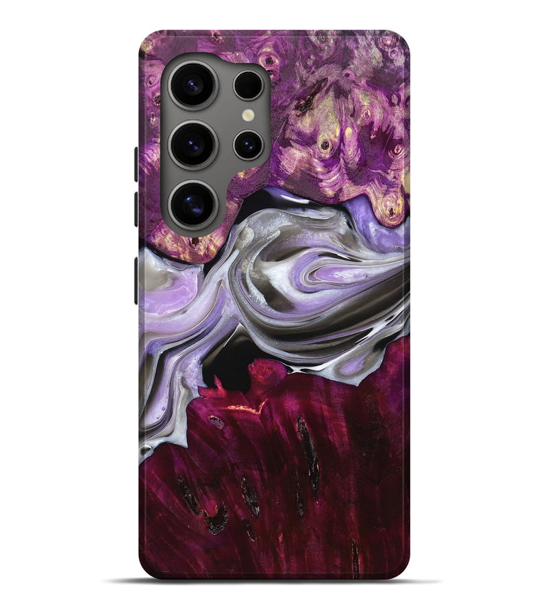 Galaxy S25 Ultra Wood Live Edge Phone Case - Fallon (Purple, 758679)