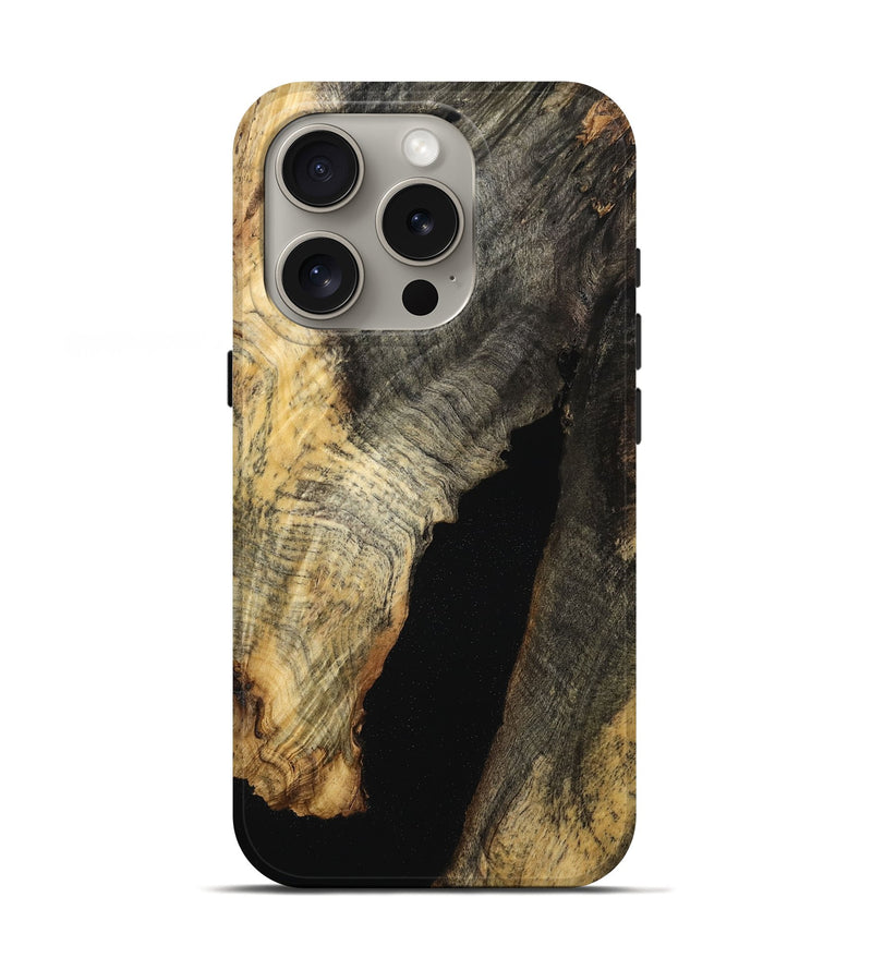 iPhone 16 Pro Wood Live Edge Phone Case - Tawnya (Wood Burl, 758688)