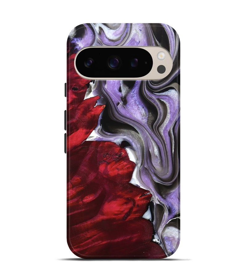 Pixel 9 Pro Wood Live Edge Phone Case - Ezra (Purple, 758692)