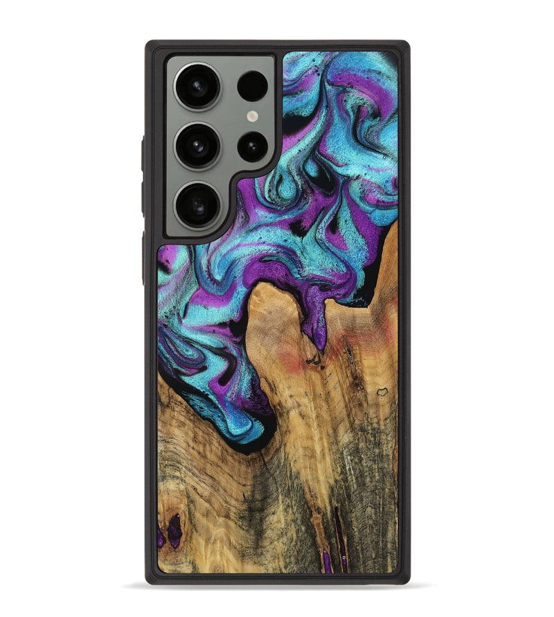 Galaxy S23 Ultra Wood Phone Case - Naima (Purple, 758724)