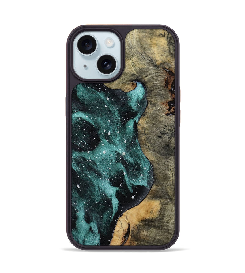 iPhone 15 Wood Phone Case - Belva (Cosmos, 758734)