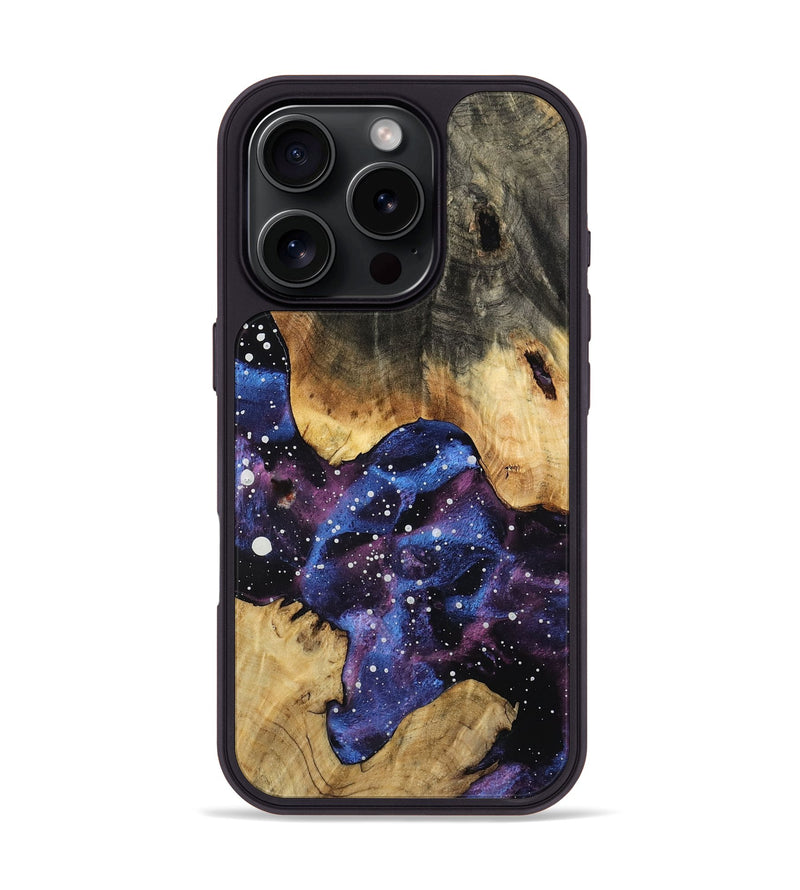 iPhone 16 Pro Wood Phone Case - Memphis (Cosmos, 758777)