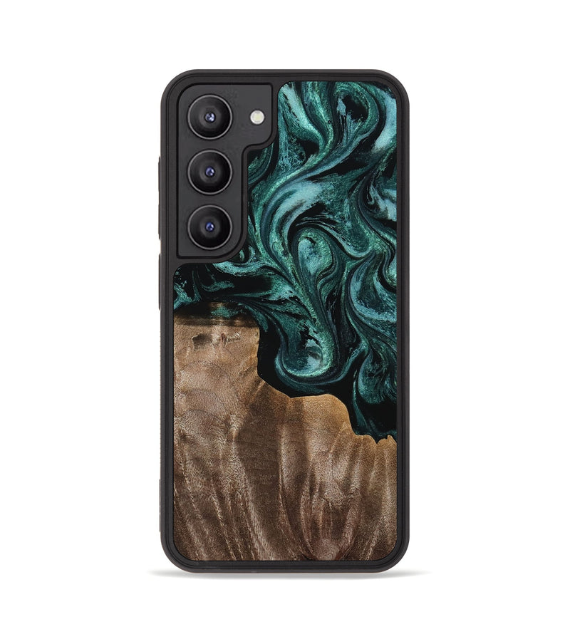 Galaxy S23 Wood Phone Case - Leroy (Green, 758809)