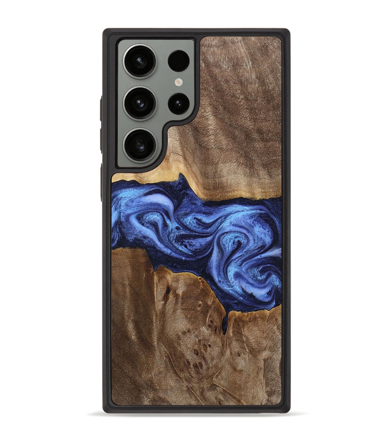 Galaxy S23 Ultra Wood Phone Case - Boston (Blue, 758866)