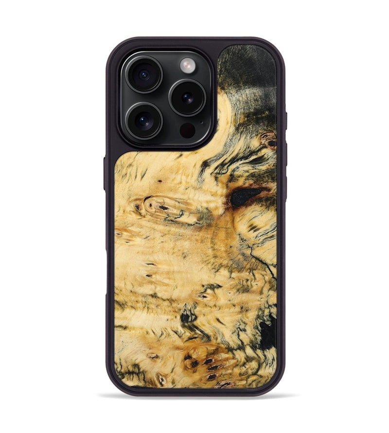 iPhone 16 Pro Wood Phone Case - Melany (Wood Burl, 758932)