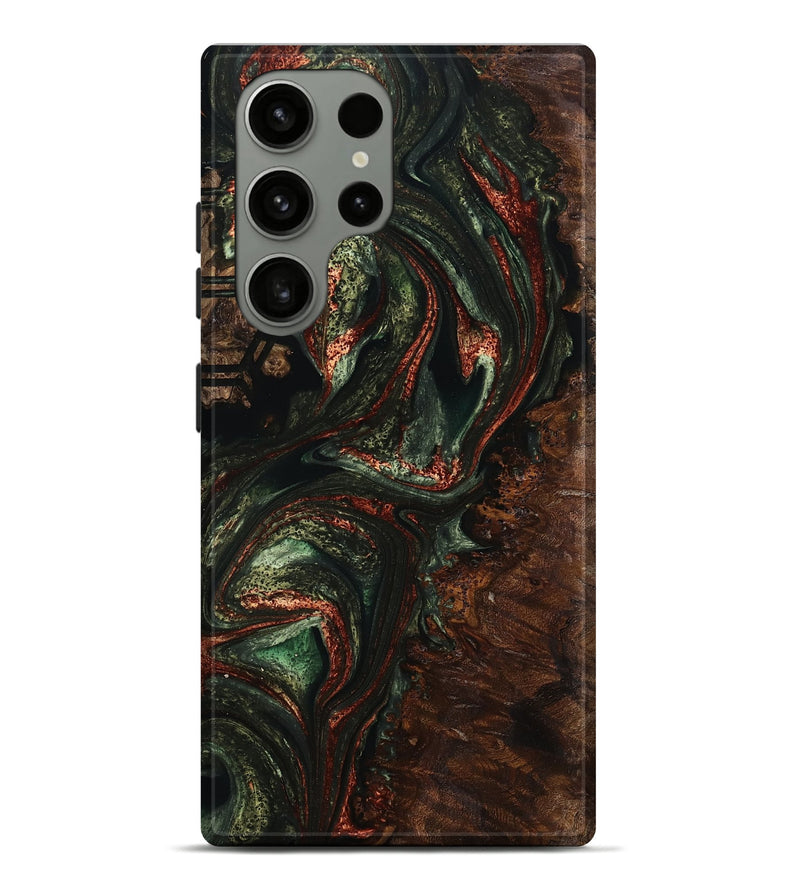 Galaxy S23 Ultra Wood Live Edge Phone Case - Esteban (Green, 758997)