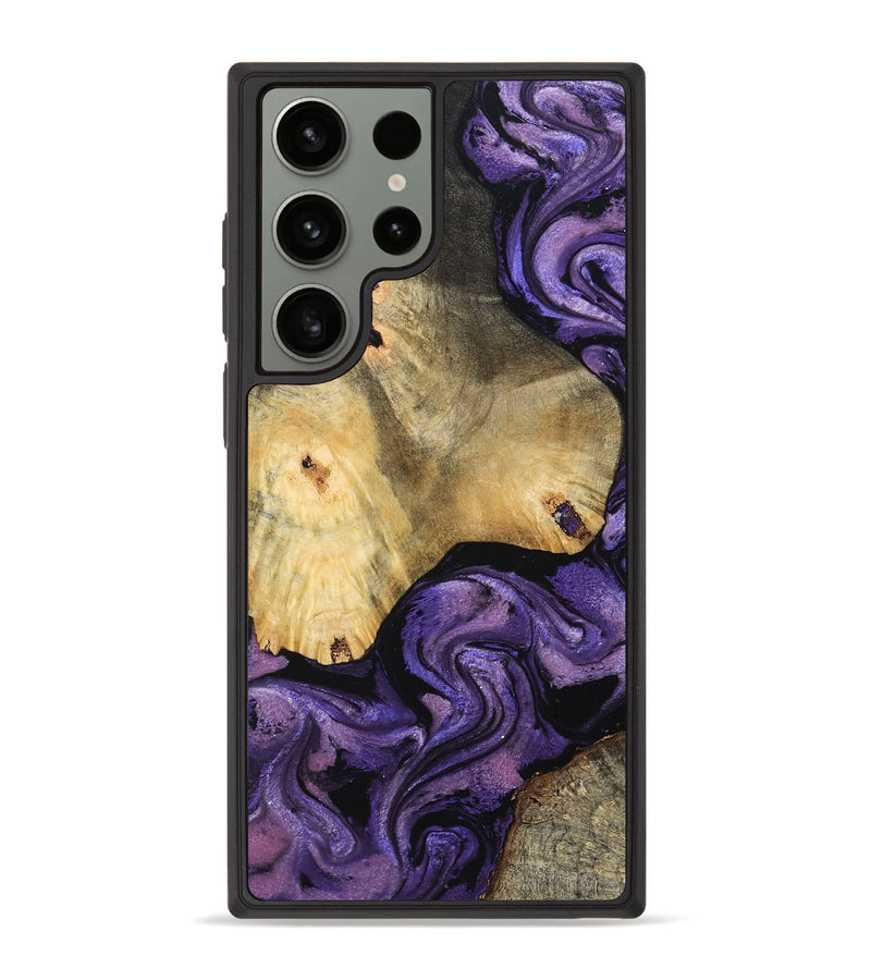 Galaxy S23 Ultra Wood Phone Case - Yair (Purple, 759291)