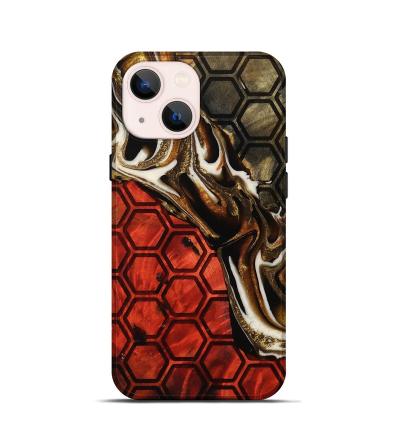 iPhone 13 mini Wood Live Edge Phone Case - Golda (Pattern, 759305)