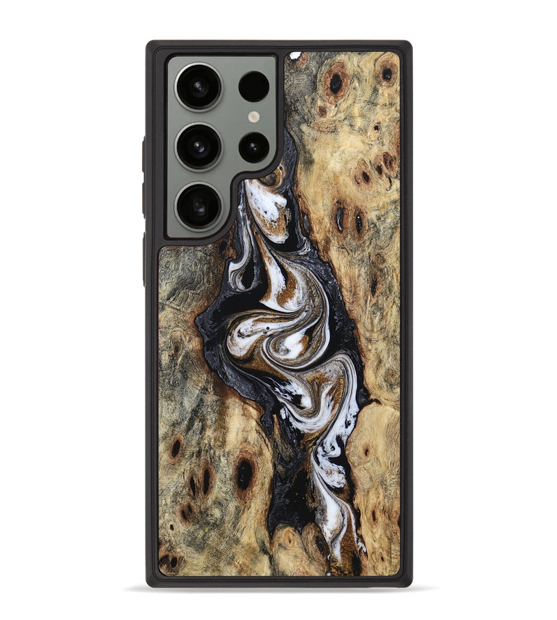 Galaxy S23 Ultra Wood Phone Case - Cher (Black & White, 759377)