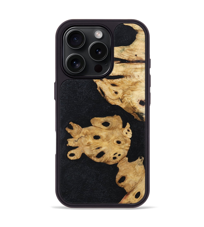 iPhone 16 Pro Wood Phone Case - Julisa (Wood Burl, 759379)