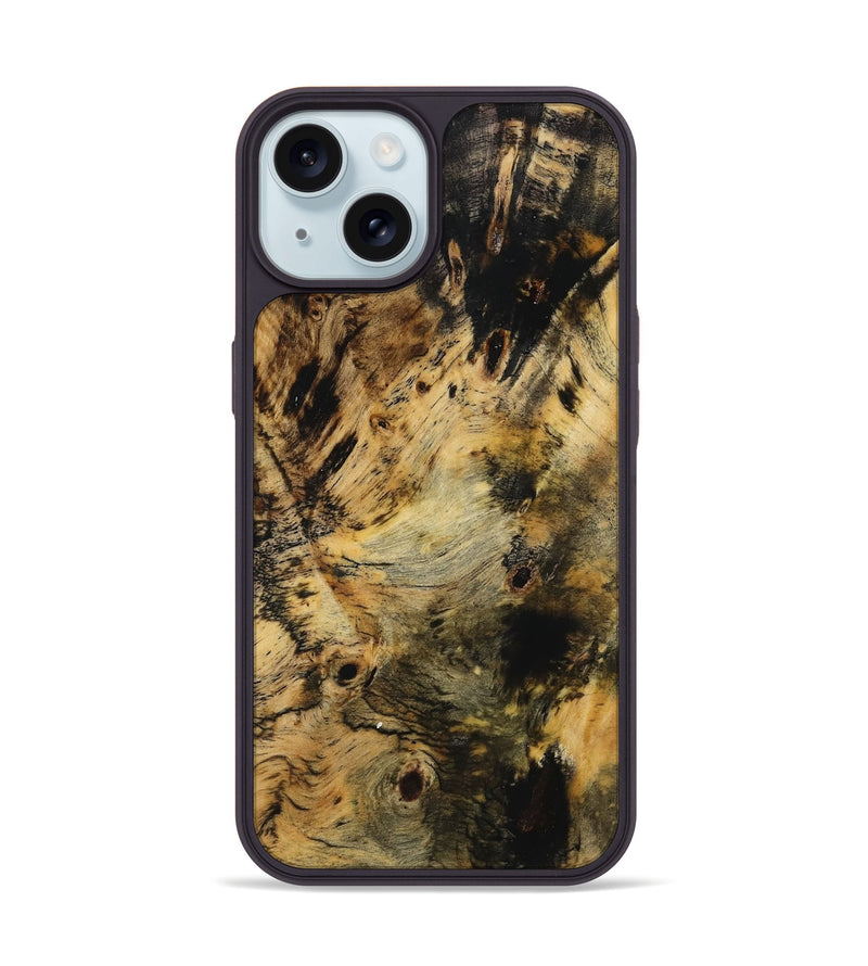 iPhone 15 Wood Phone Case - Grayce (Wood Burl, 759517)