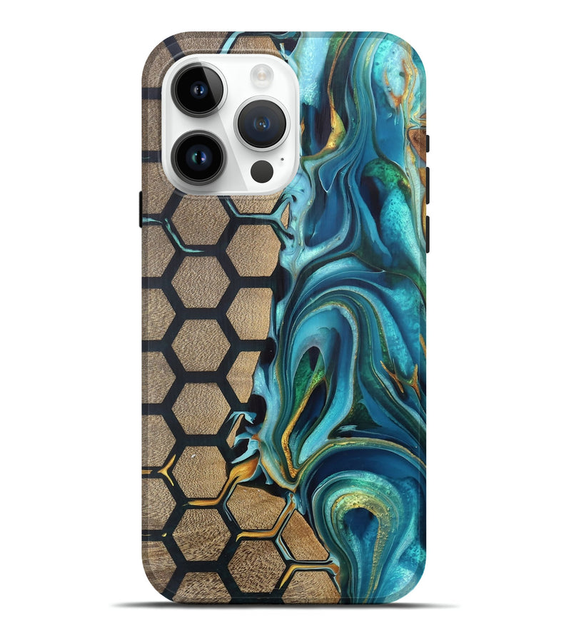 iPhone 15 Pro Max Wood Live Edge Phone Case - Elva (Pattern, 759671)