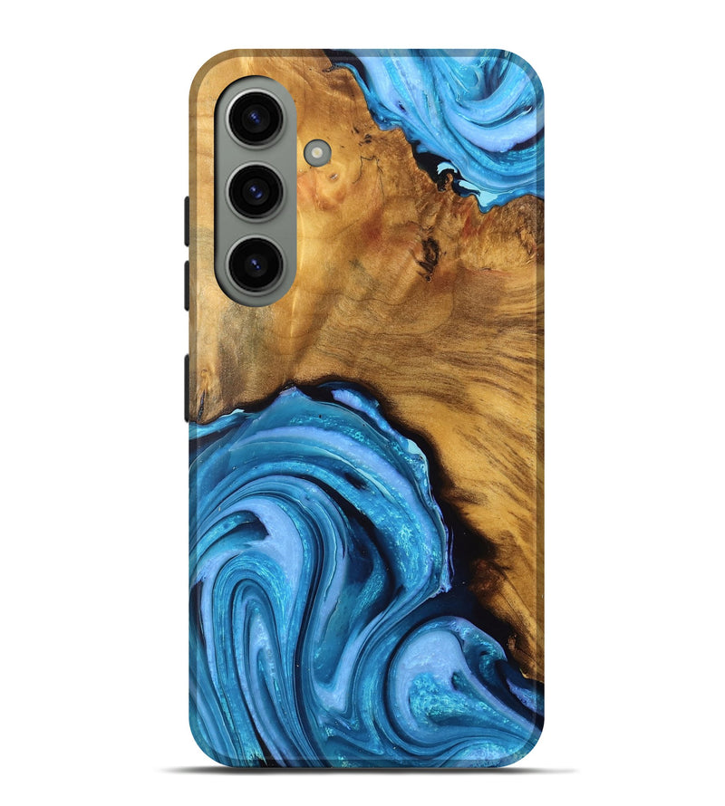 Galaxy S24 Plus Wood Live Edge Phone Case - Clifton (Blue, 759672)