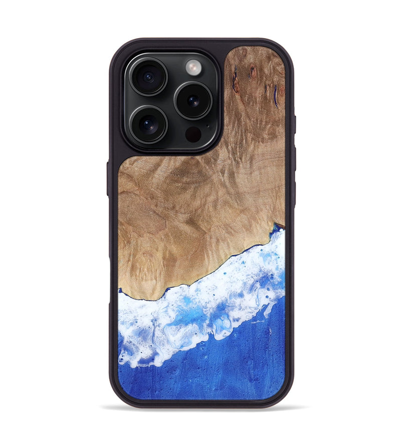 iPhone 16 Pro Wood Phone Case - Green (Coastal, 759893)