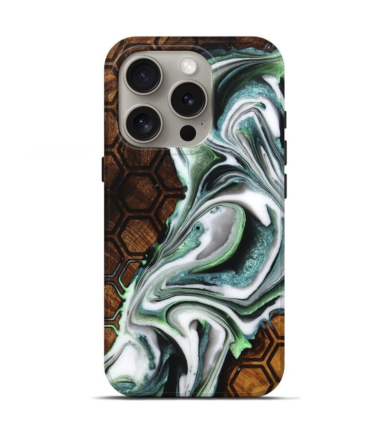 iPhone 16 Pro Wood Live Edge Phone Case - Eva (Pattern, 759924)