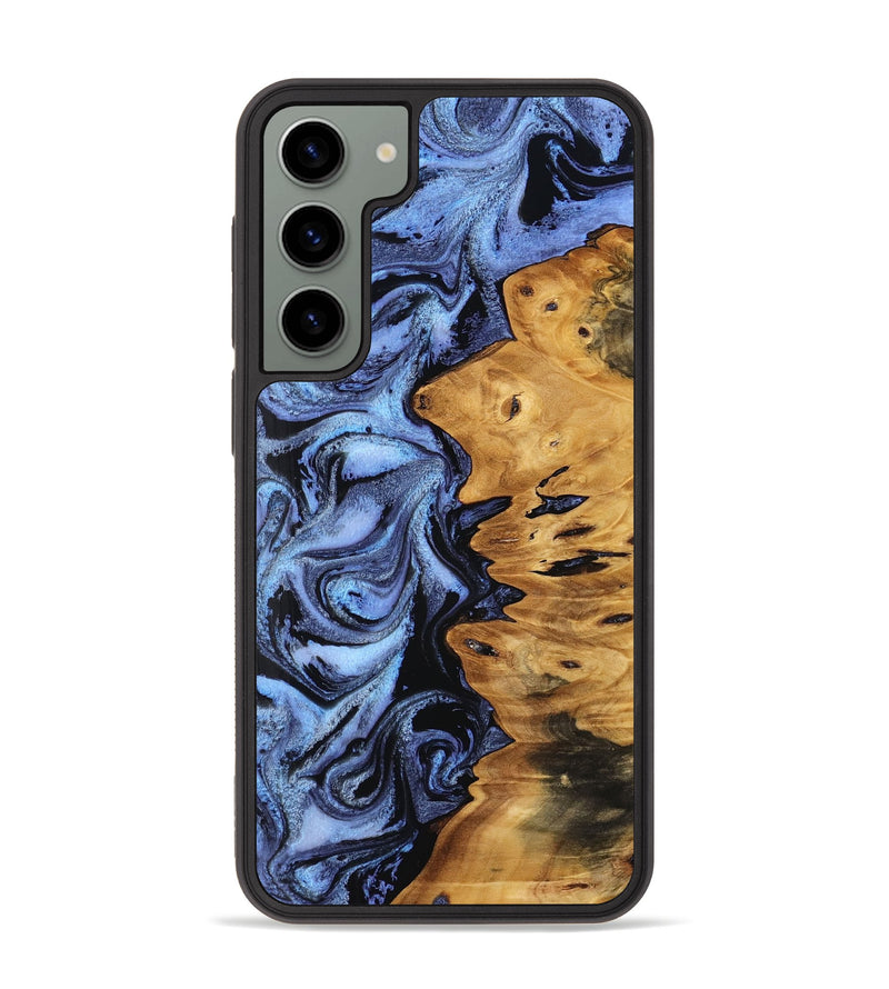 Galaxy S23 Plus Wood Phone Case - Shon (Blue, 759998)