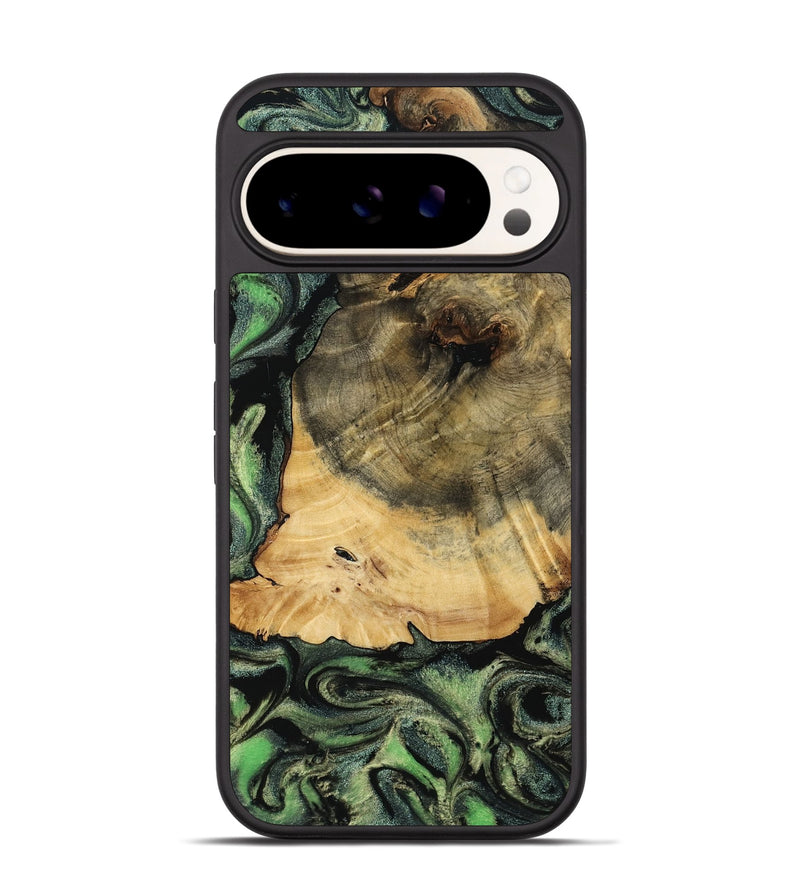 Pixel 9 Wood Phone Case - Johnna (Green, 760006)