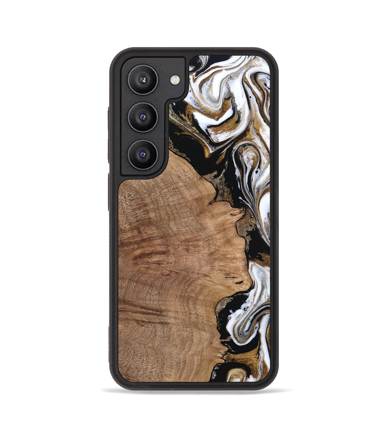 Galaxy S23 Wood Phone Case - Harley (Black & White, 760057)