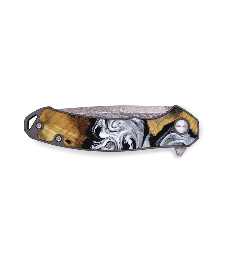 EDC Wood Pocket Knife - Judy (Black & White, 760463)