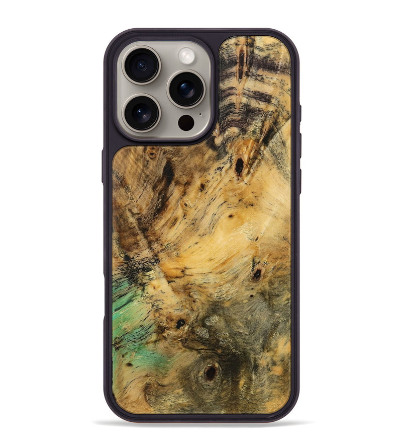 iPhone 16 Pro Max Wood Phone Case - Ahmad (Wood Burl, 760504)