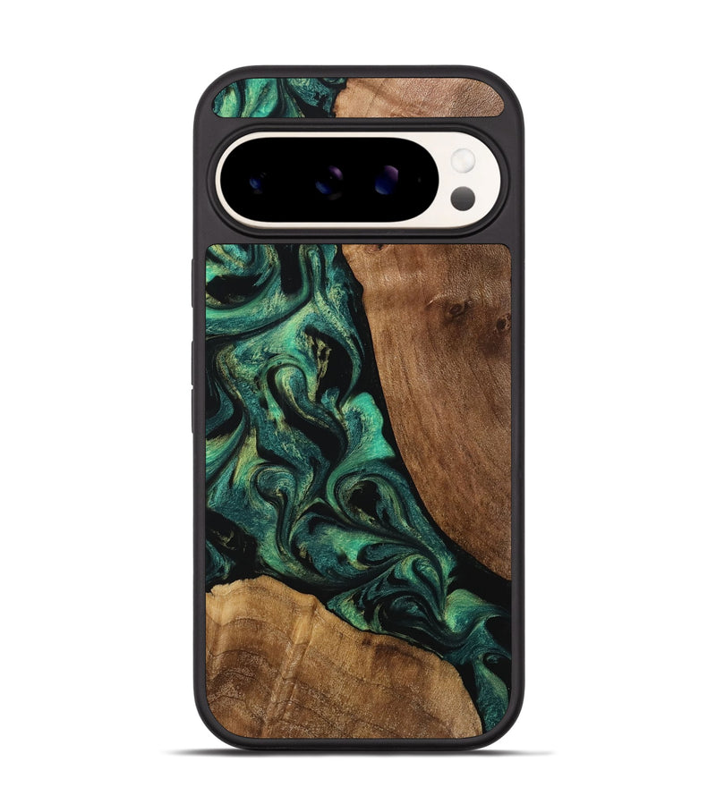 Pixel 9 Wood Phone Case - Matie (Green, 760519)