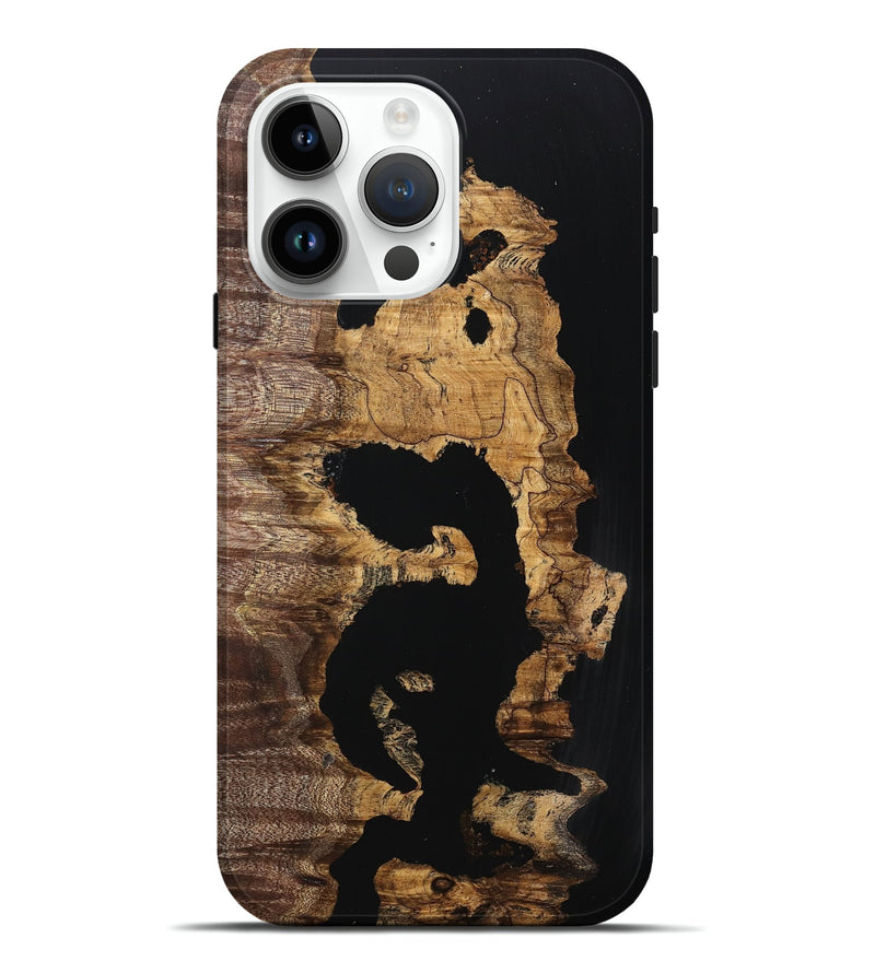 iPhone 15 Pro Max Wood Live Edge Phone Case - Mattie (Wood Burl, 760619)