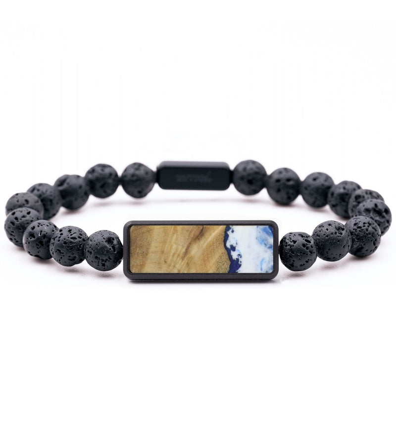Lava Bead Wood Bracelet - Preston (Coastal, 760674)