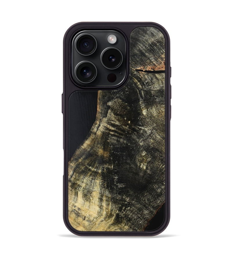 iPhone 16 Pro Wood Phone Case - Nautica (Wood Burl, 760849)