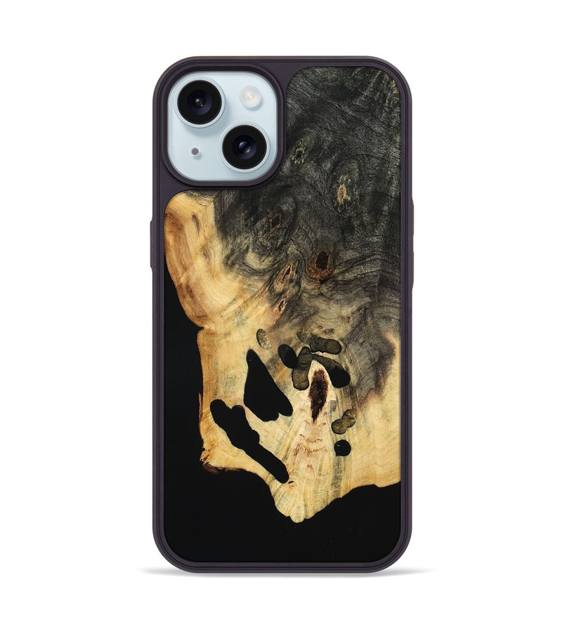 iPhone 15 Wood Phone Case - Rob (Wood Burl, 760969)
