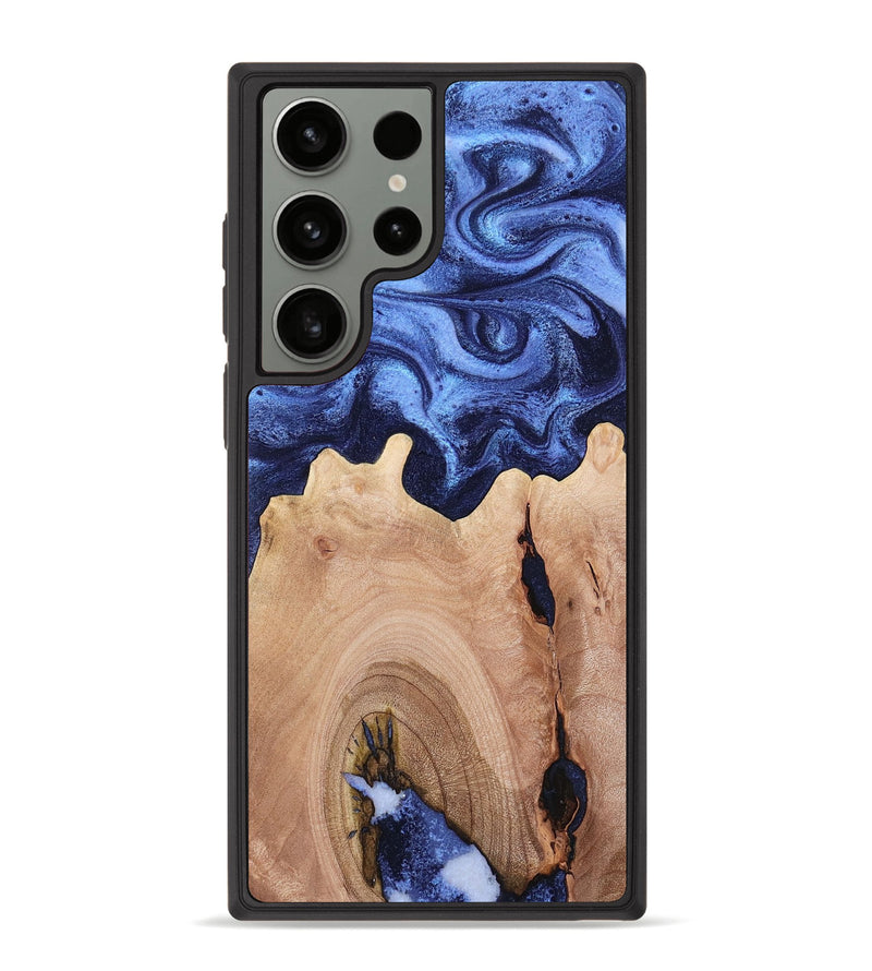 Galaxy S23 Ultra Wood Phone Case - Celina (Blue, 760980)