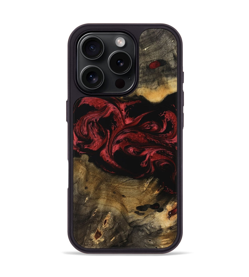 iPhone 16 Pro Wood Phone Case - Deirdre (Red, 761040)