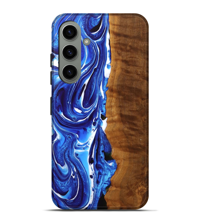 Galaxy S24 Plus Wood Live Edge Phone Case - Cason (Blue, 761107)