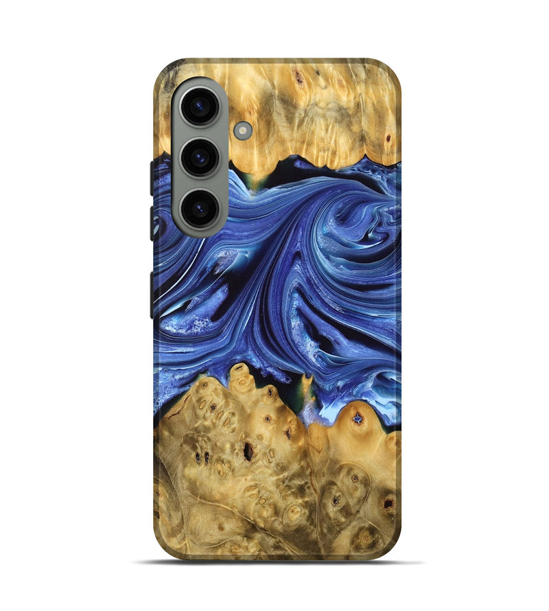Galaxy S24 Wood Live Edge Phone Case - Roni (Blue, 761108)