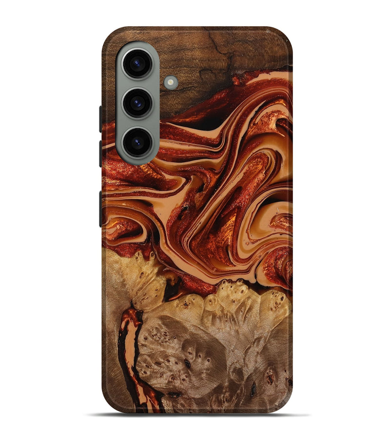 Galaxy S24 Plus Wood Live Edge Phone Case - Sevyn (Red, 761112)