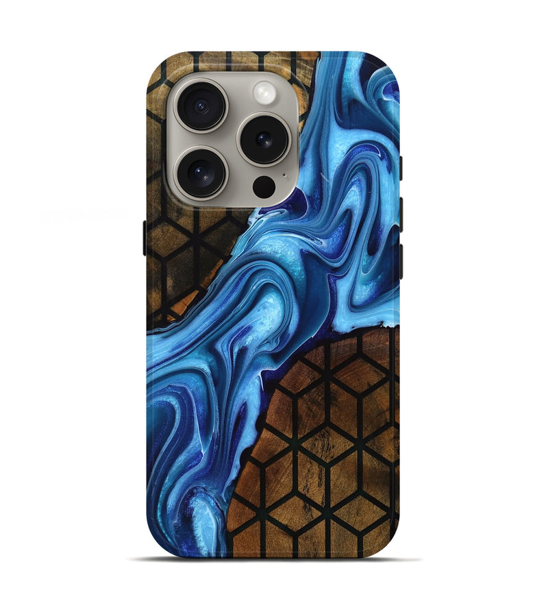 iPhone 16 Pro Wood Live Edge Phone Case - Ari (Pattern, 761118)