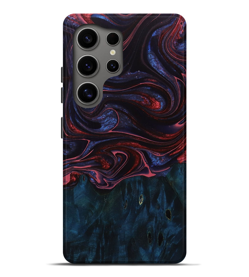 Galaxy S25 Ultra Wood Live Edge Phone Case - Olga (Red, 761119)