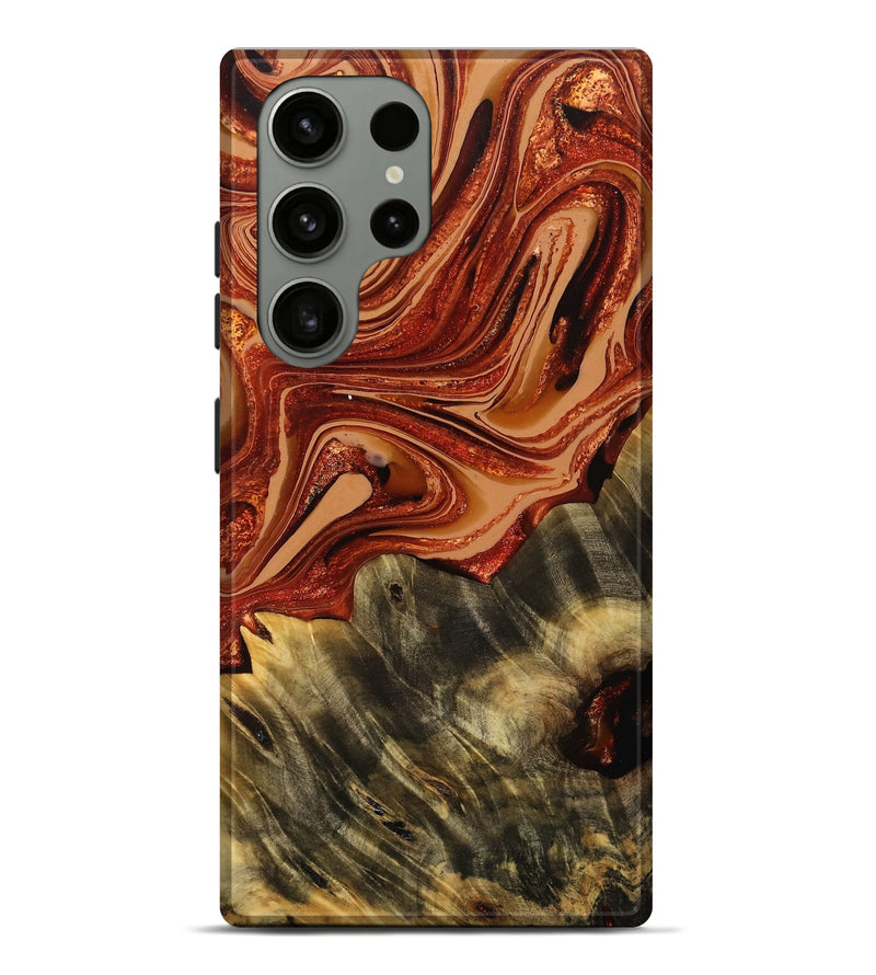 Galaxy S23 Ultra Wood Live Edge Phone Case - Tonia (Red, 761120)