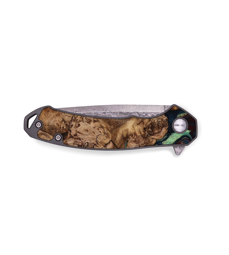 EDC Wood Pocket Knife - Retta (Green, 761132)