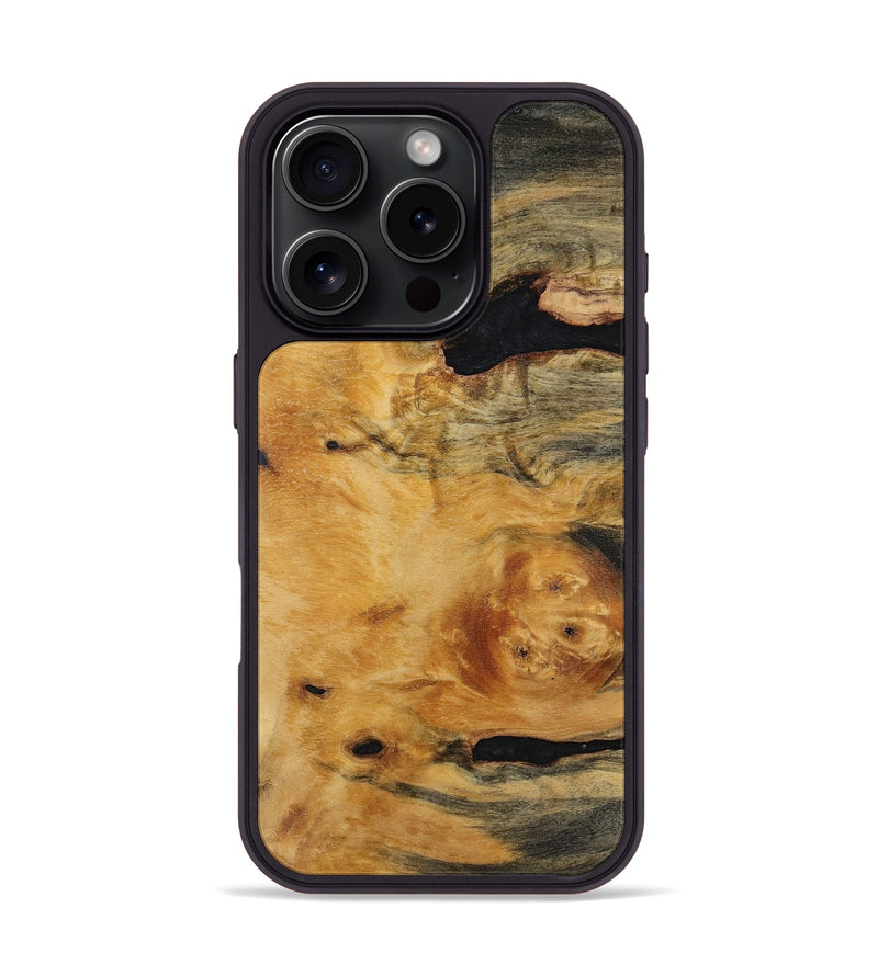 iPhone 16 Pro Wood Phone Case - Enoch (Wood Burl, 761206)