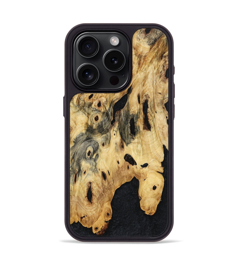 iPhone 15 Pro Wood Phone Case - Jaclyn (Wood Burl, 761247)