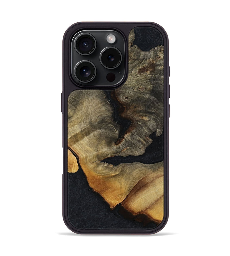 iPhone 16 Pro Wood Phone Case - Norris (Wood Burl, 761284)