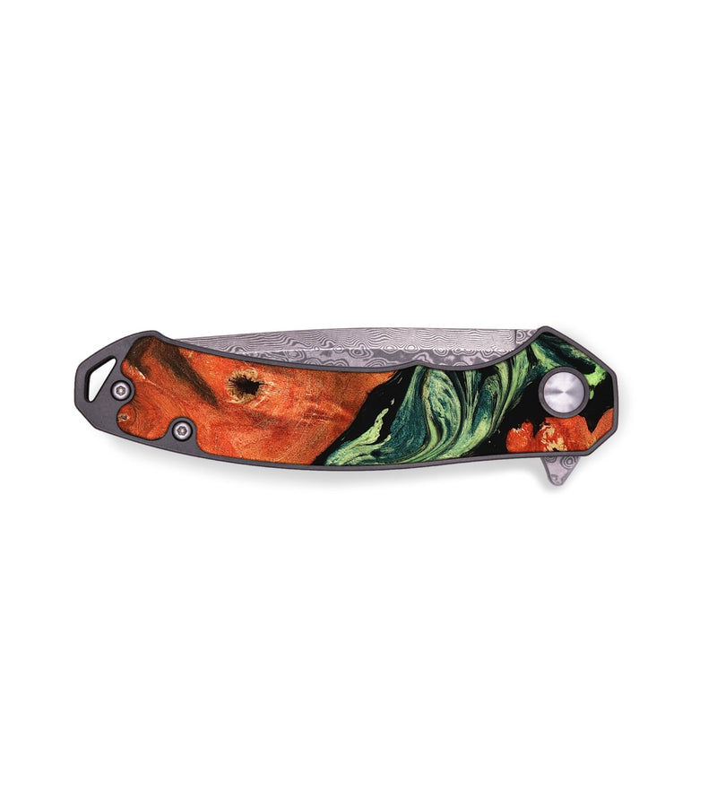 EDC Wood Pocket Knife - Laquita (Green, 761311)