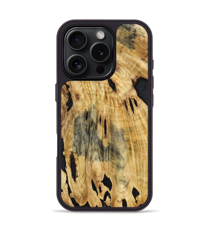 iPhone 16 Pro Wood Phone Case - Trisha (Wood Burl, 761323)